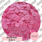 Circles Large 2.5cm Biodegradable - Rose Pink