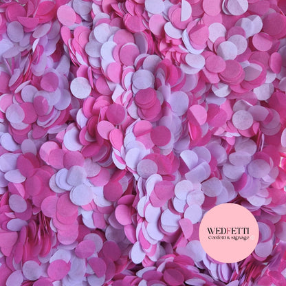 Slow falling paper Confetti - Fuschia Lavender