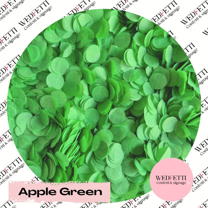 Slow falling paper Confetti - Apple Green