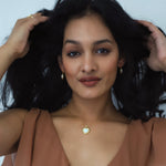 Adore Opal Heart Huggies | 18k Gold Plated