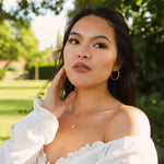 Aneira Star Hoop Earrings | 18K Gold Plated