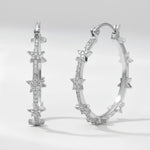 Aneira Star Hoop Earrings | 925 Sterling Silver