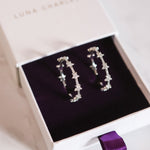 Aneira Star Hoop Earrings | 925 Sterling Silver