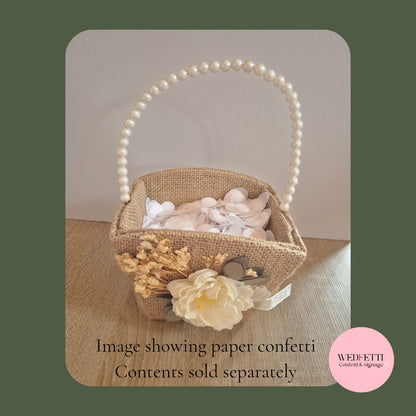 Flower Girl Confetti Basket