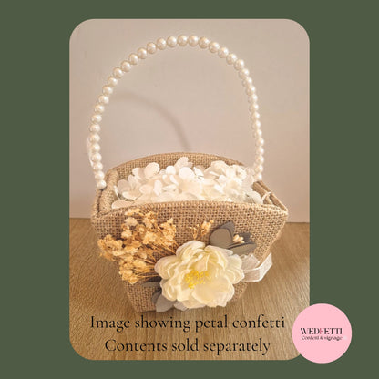 Flower Girl Confetti Basket