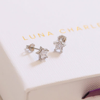 Brooke Star Stud Earrings | 925 Sterling Silver