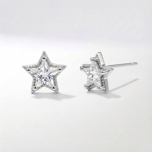 Brooke Star Stud Earrings | 925 Sterling Silver
