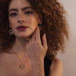 Sadie Starburst Heart Earrings | 18K Gold Plated