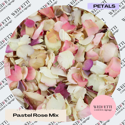 Pastel rose petal premium mix