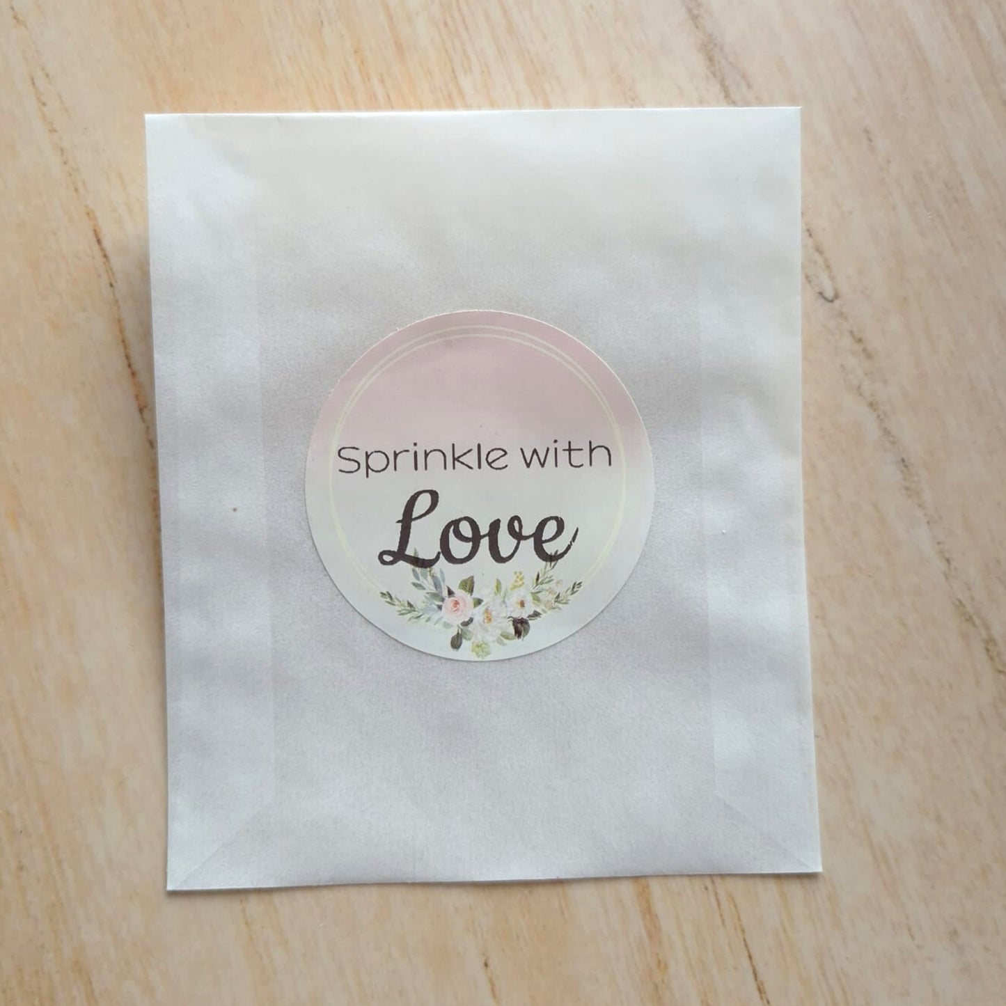 Confetti packets + stickers - Blush Gradient