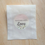 Confetti packets + stickers - Blush Gradient
