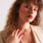 Cora Opal Heart Necklace | 925 Sterling Silver