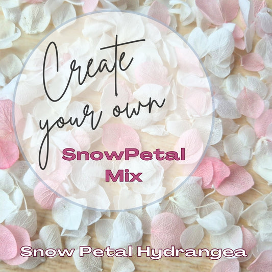 Create your own custom Snow Petals® Confetti petal mix