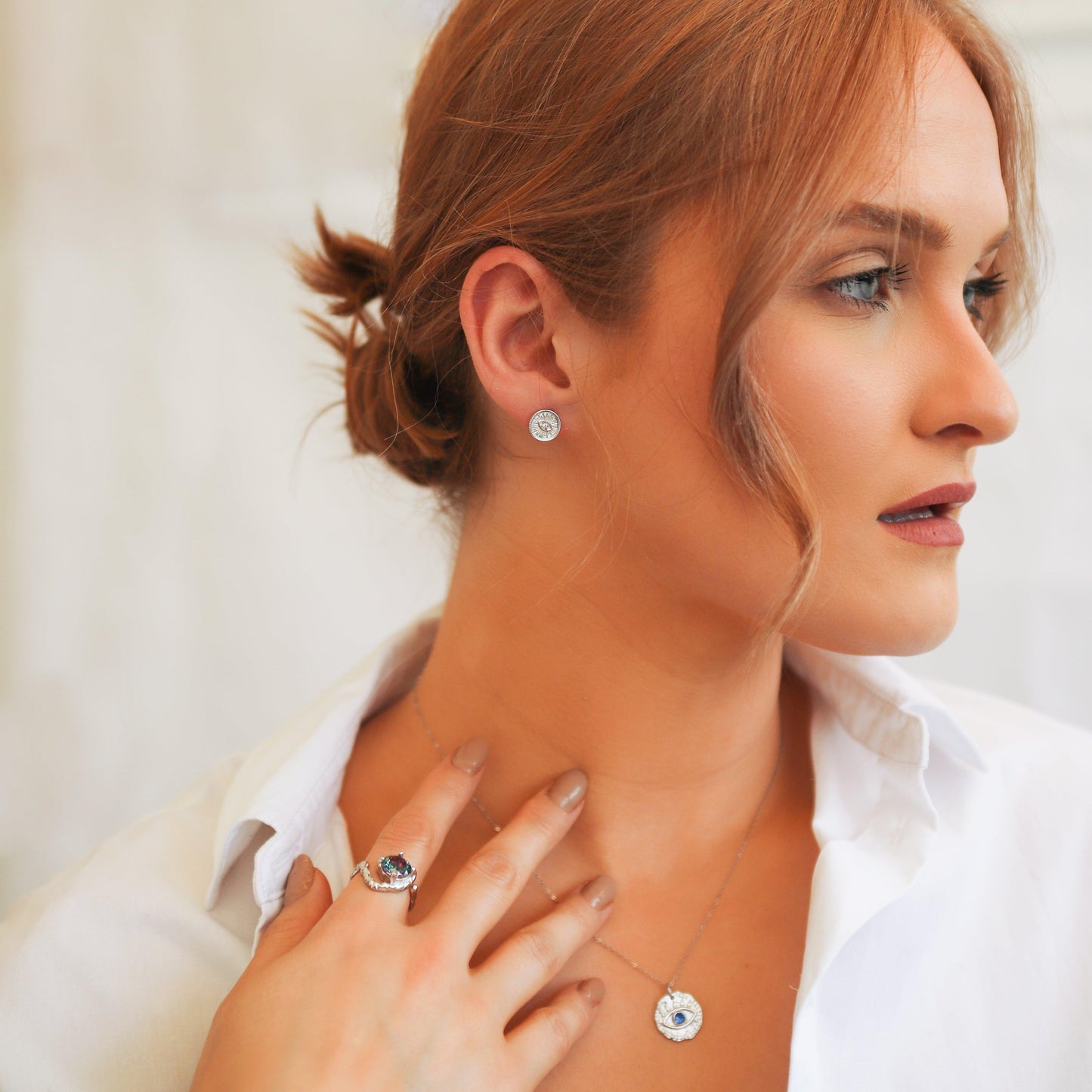 Melike Hammered Twist Ring | 925 Sterling Silver