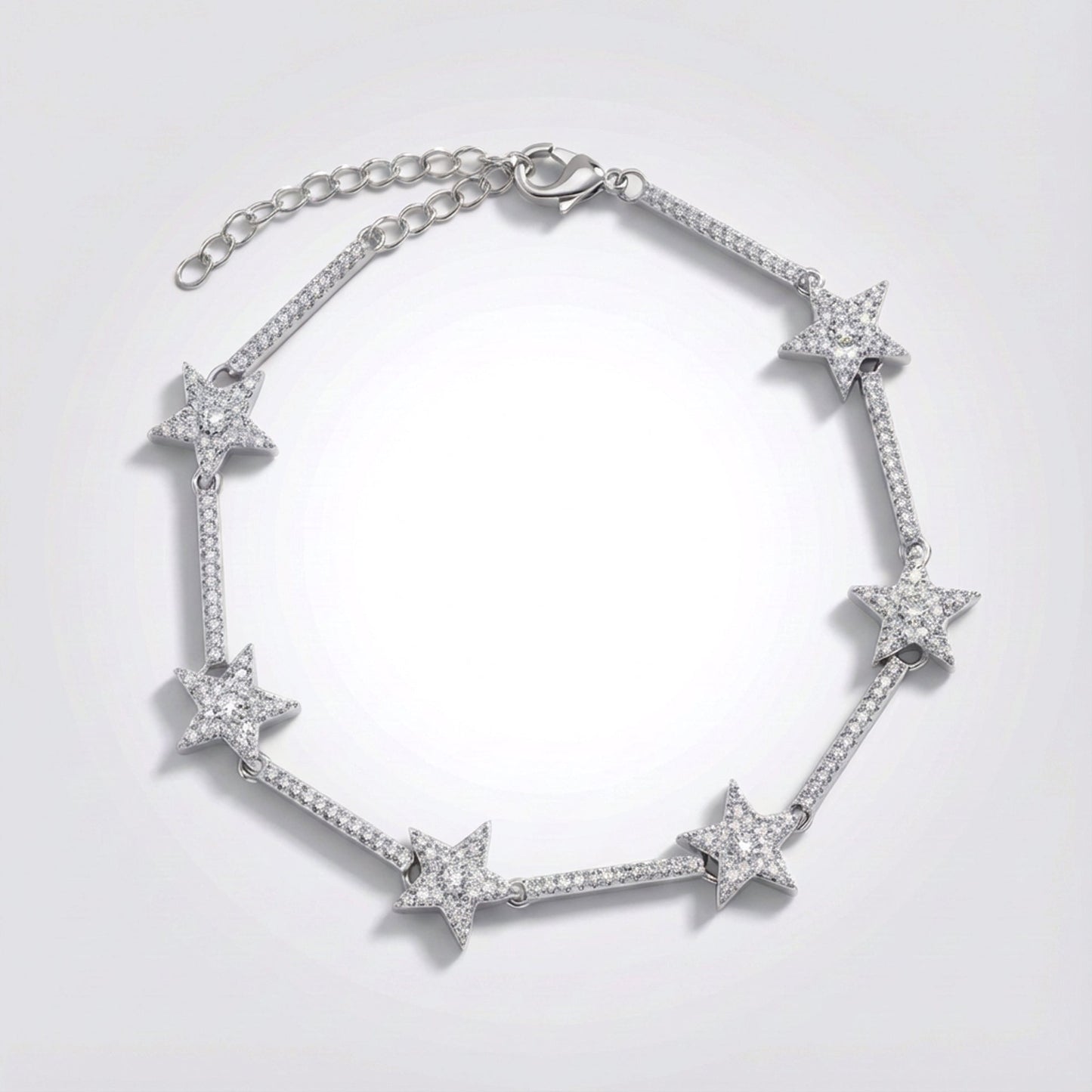 Etta Sparkling Star Bracelet | Silver Plated