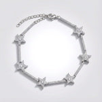 Etta Sparkling Star Bracelet | Silver Plated