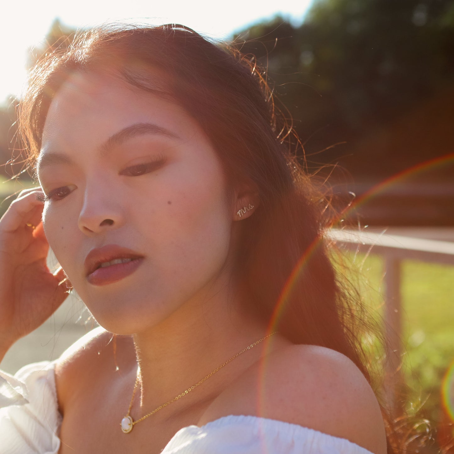 Ettie 'Mrs' Stud Earrings | 18K Gold Plated