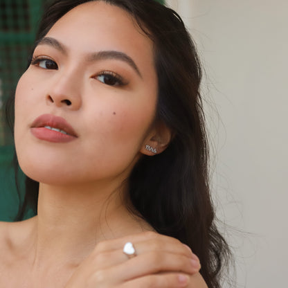 Ettie 'Mrs' Stud Earrings | 925 Sterling Silver