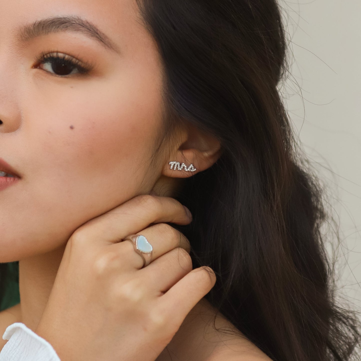 Ettie 'Mrs' Stud Earrings | 925 Sterling Silver