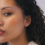 Laila 11:11 Stud Earrings | 18K Gold Plated