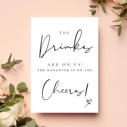 Drinks sign WedFetti