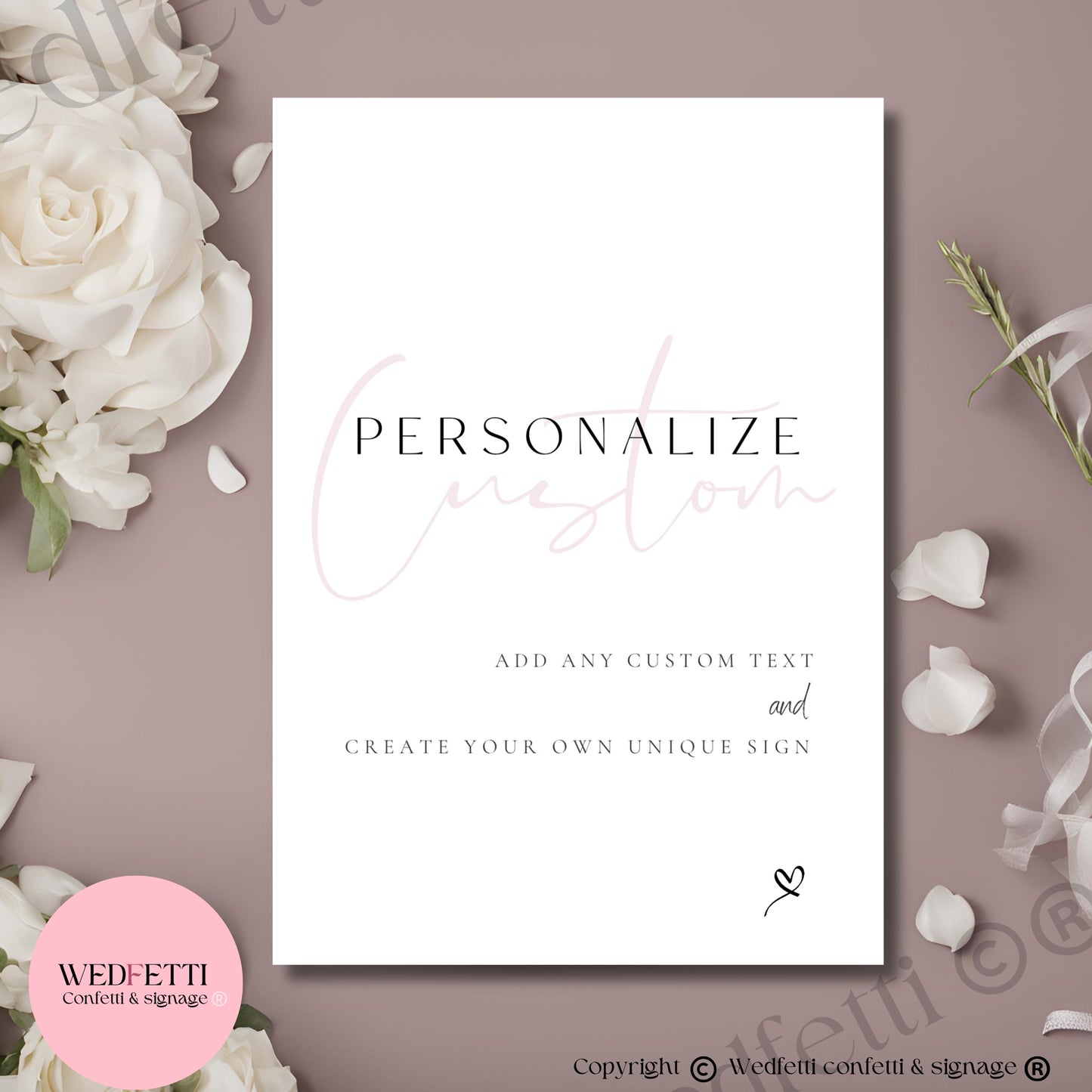 Custom personalise your sign - Courthouse Collection