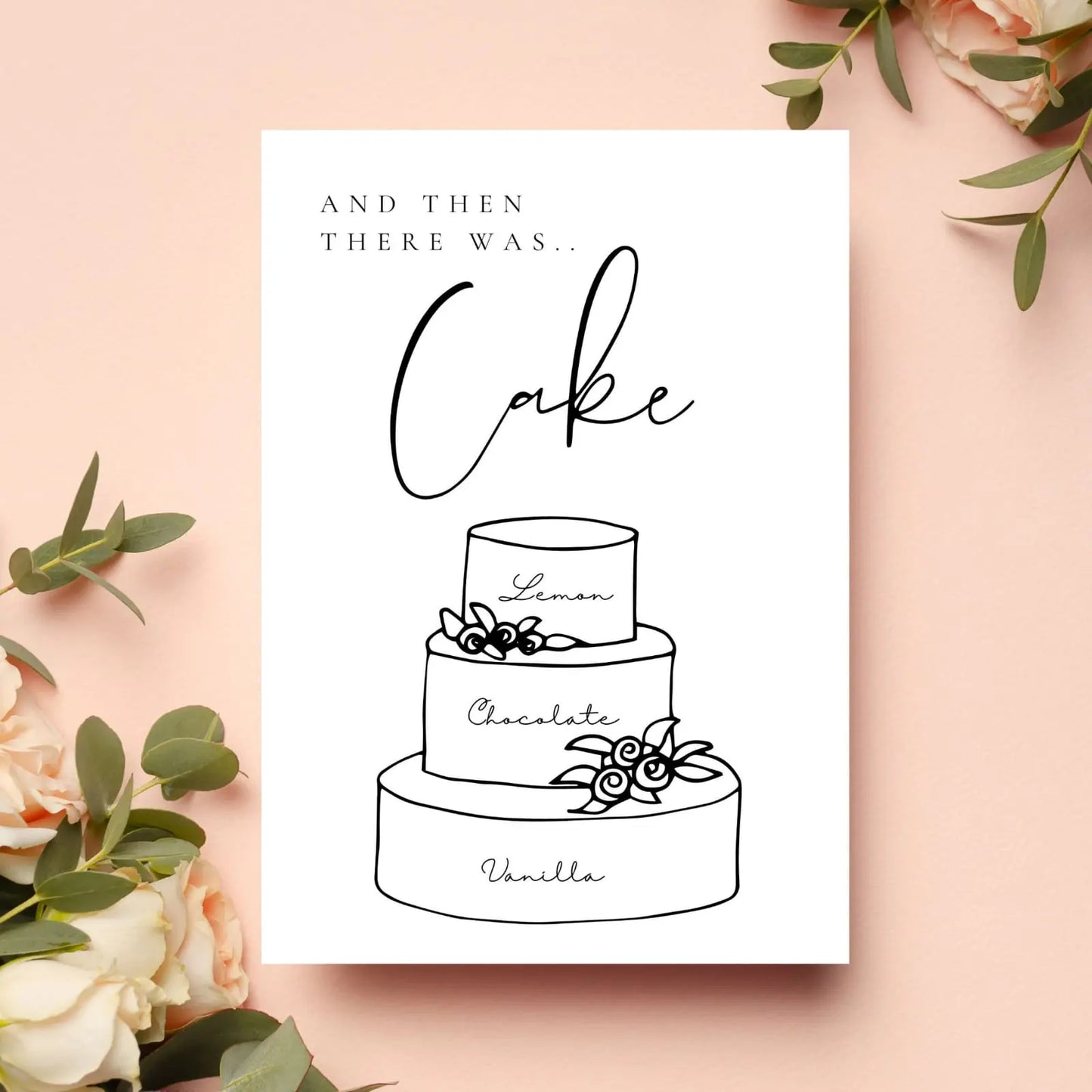 Custom cake sign WedFetti