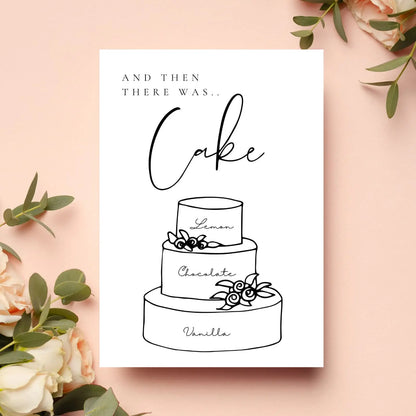 Custom cake sign WedFetti