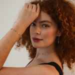 Savannah Star Drop Chain Earrings | 18k Gold Plated