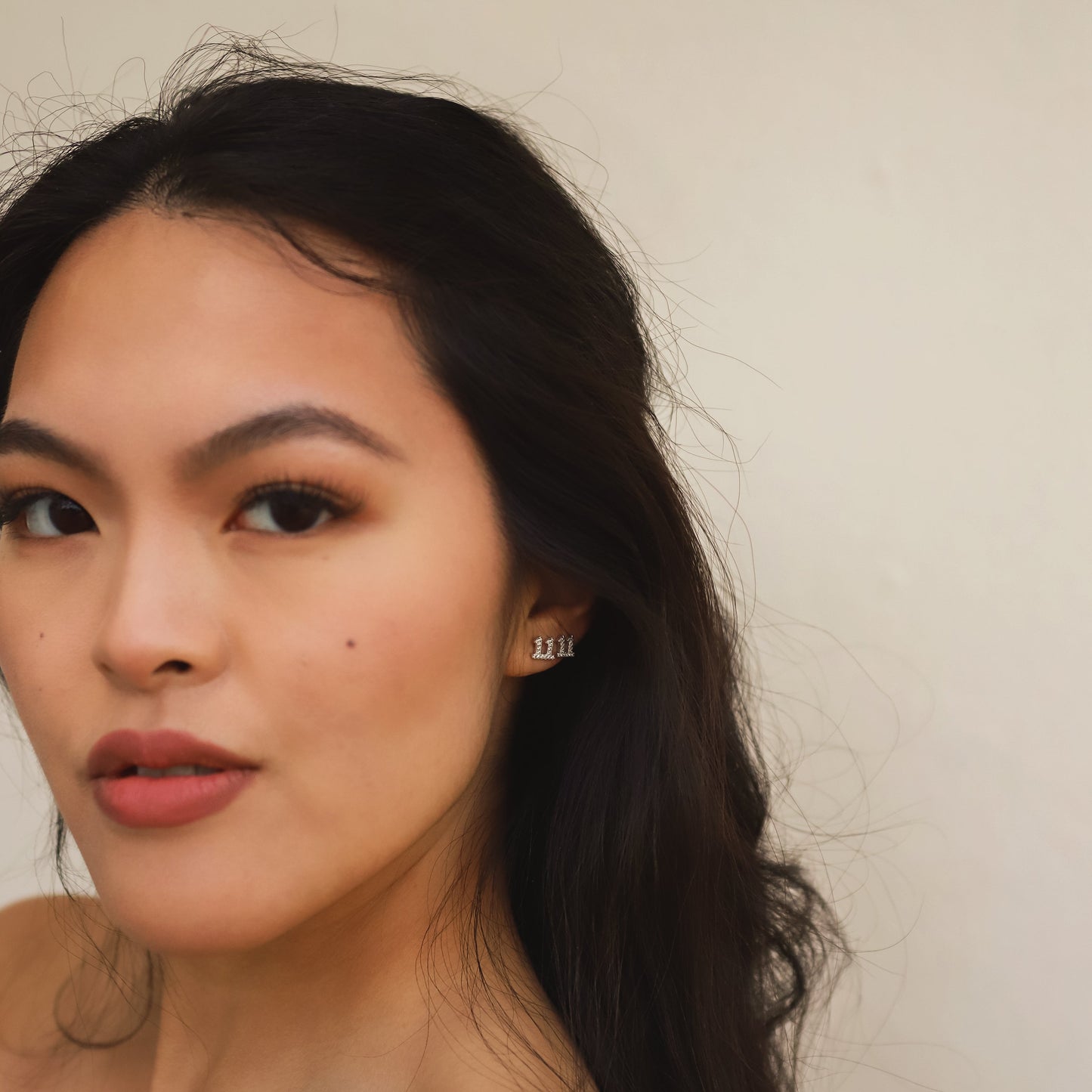 Laila 11:11 Stud Earrings | 925 Sterling Silver