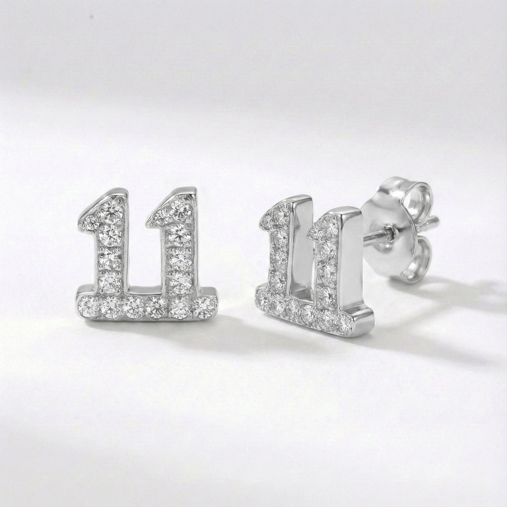 Laila 11:11 Stud Earrings | 925 Sterling Silver