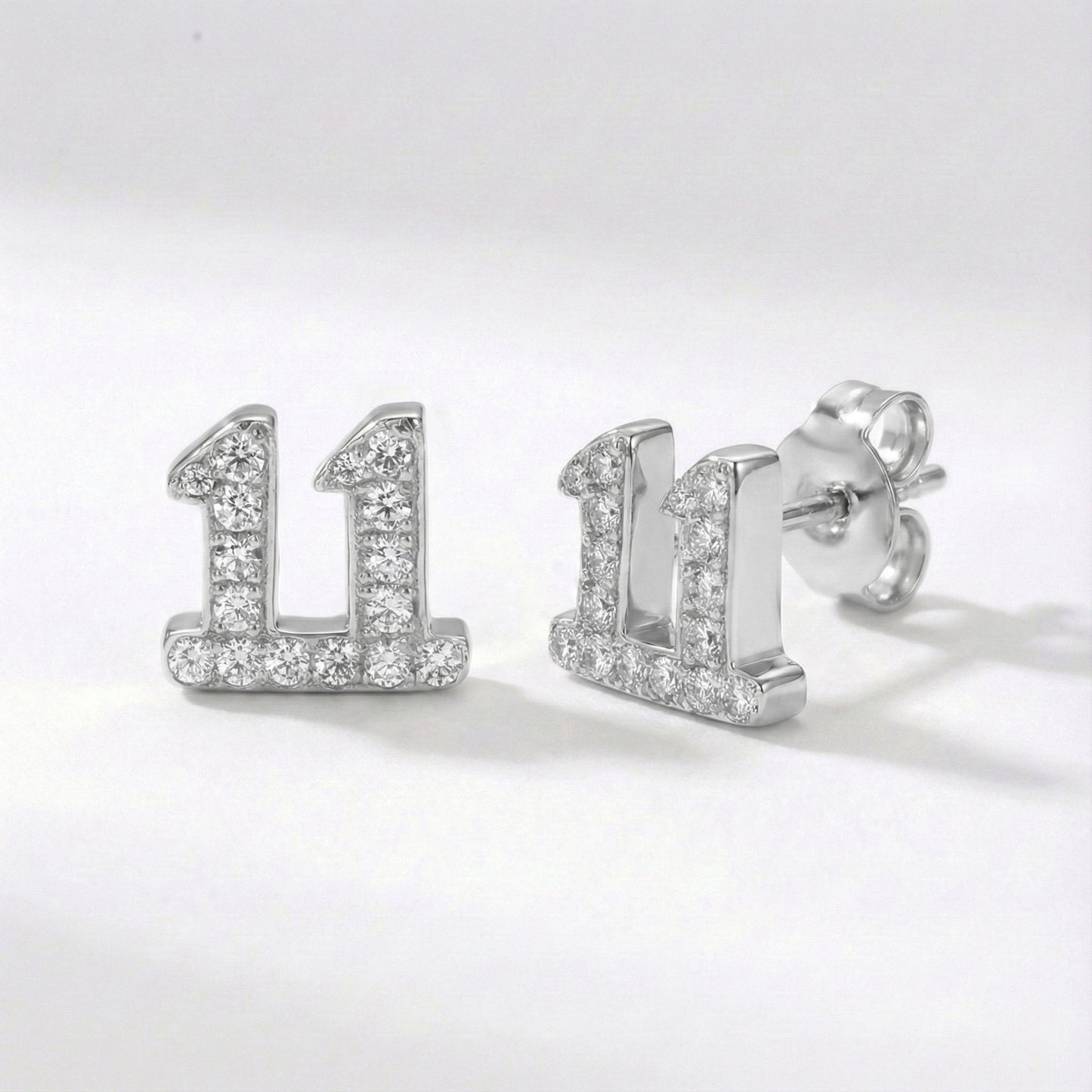 Laila 11:11 Stud Earrings | 925 Sterling Silver