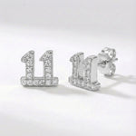 Laila 11:11 Stud Earrings | 925 Sterling Silver