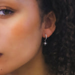 Neve Opal Star Huggie Hoop Earrings | 925 Sterling Silver