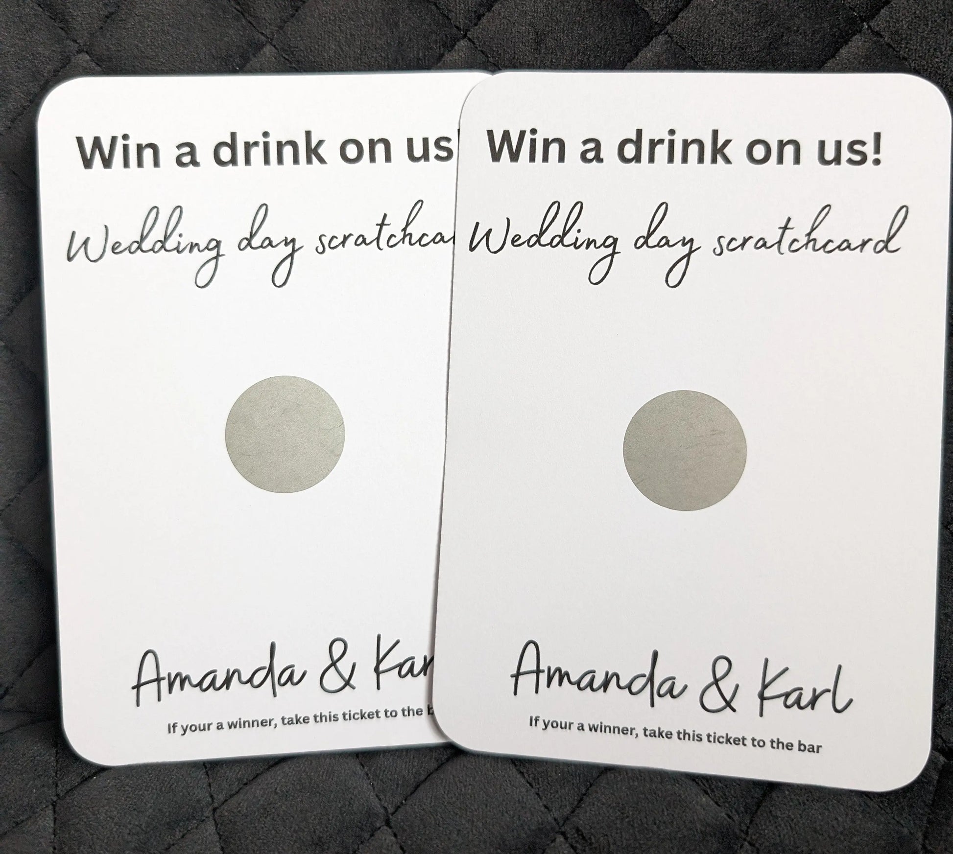 Scratch cards WedFetti