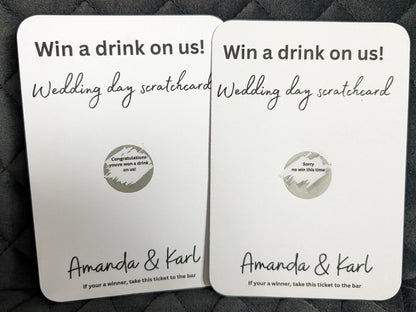 Scratch cards WedFetti