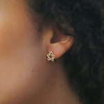 Paloma Star Huggie Hoops | 18K Gold Plated