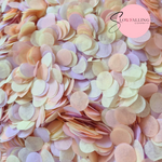 Slow falling paper Confetti - Peach Ivory Lavender