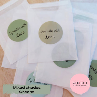 Create your own Multi Colour paper heart Confetti mix 2.5cm