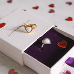 Roxanne Opal Heart Ring | 925 Sterling Silver