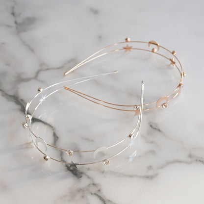 Sasha Moon & Star Headband | Gold