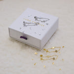 Savannah Star Drop Chain Earrings | 925 Sterling Silver