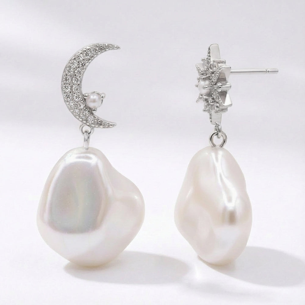 Seraphina Pearl Drop Earrings | 925 Sterling Silver