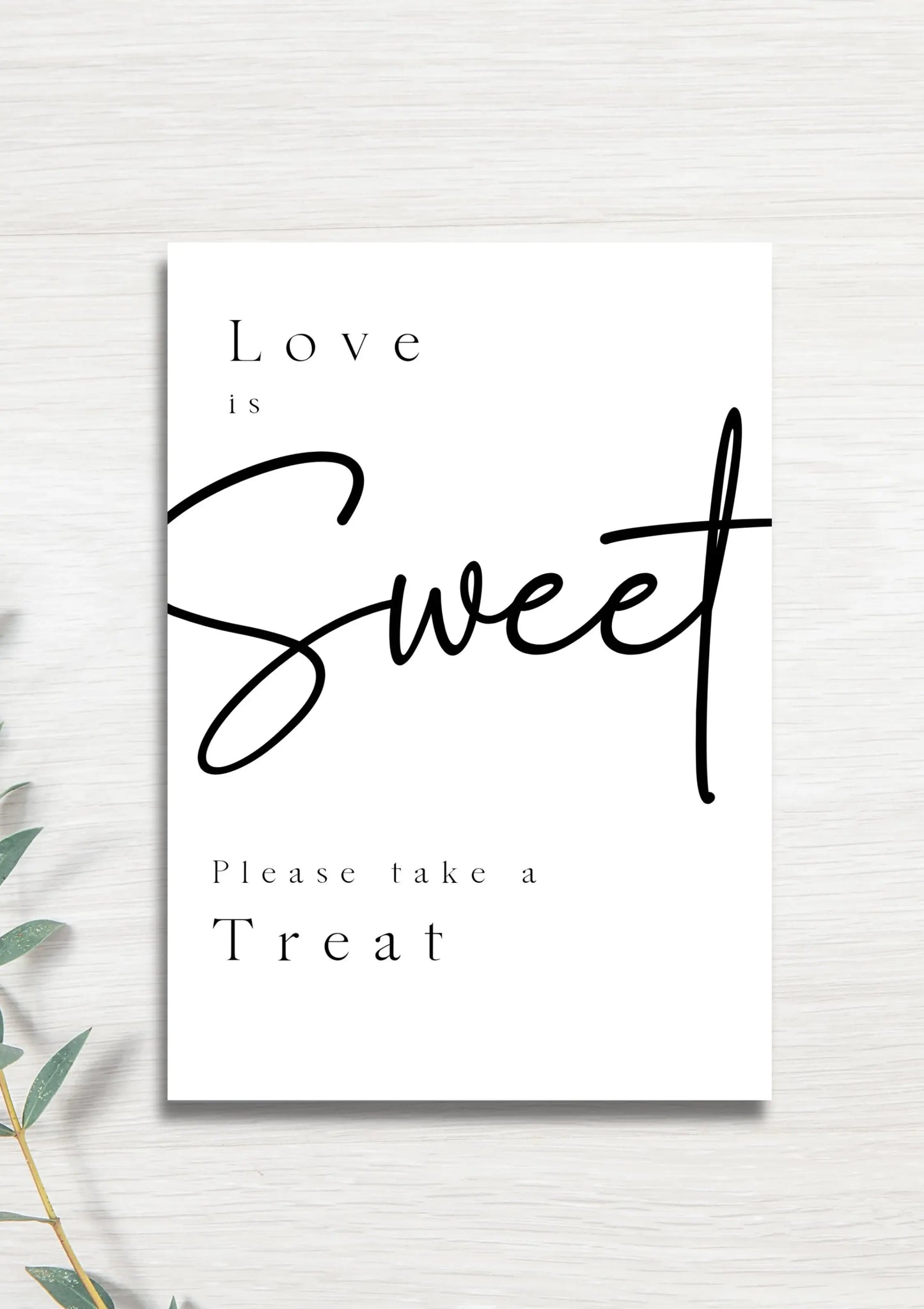 Love is sweet, sweet table WedFetti