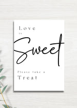 Love is sweet, sweet table WedFetti
