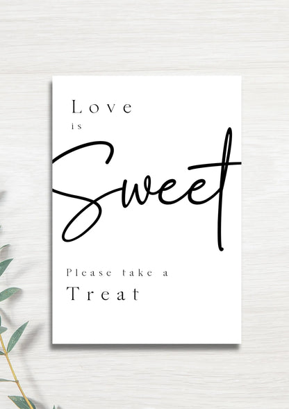 Love is sweet, sweet table WedFetti