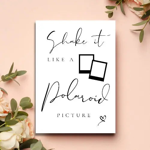 Shake it like a Polaroid picture WedFetti