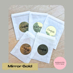 Confetti packets + stickers - Mirror Gold (Confetti sold separately)