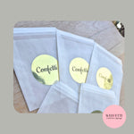 Confetti packets + stickers - Mirror Gold (Confetti sold separately)