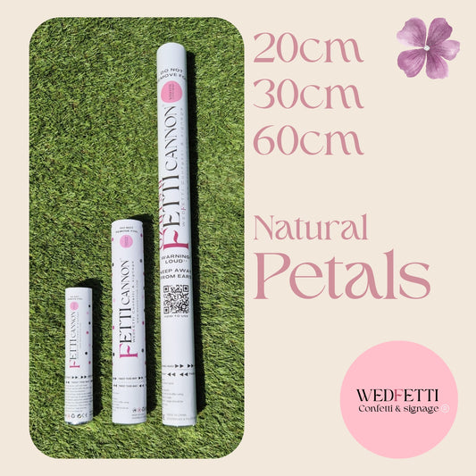 Petal premium Confetti Cannons  30cm/20cm - Biodegradable real petals